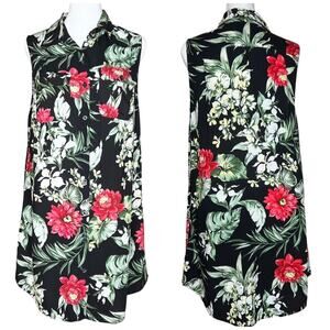 Denim & Supply Ralph Lauren Hawaiian Shirtdress L Sleeveless Button Front
Dress
